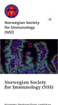 Mobile Screenshot of norwegianimmunology.org