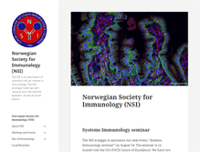 Tablet Screenshot of norwegianimmunology.org
